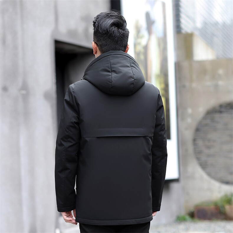 脱卸内胆帽子中年轻薄90绒羽绒服外套男冬款中老年羽绒服大衣,男装羽绒服,钱塘723