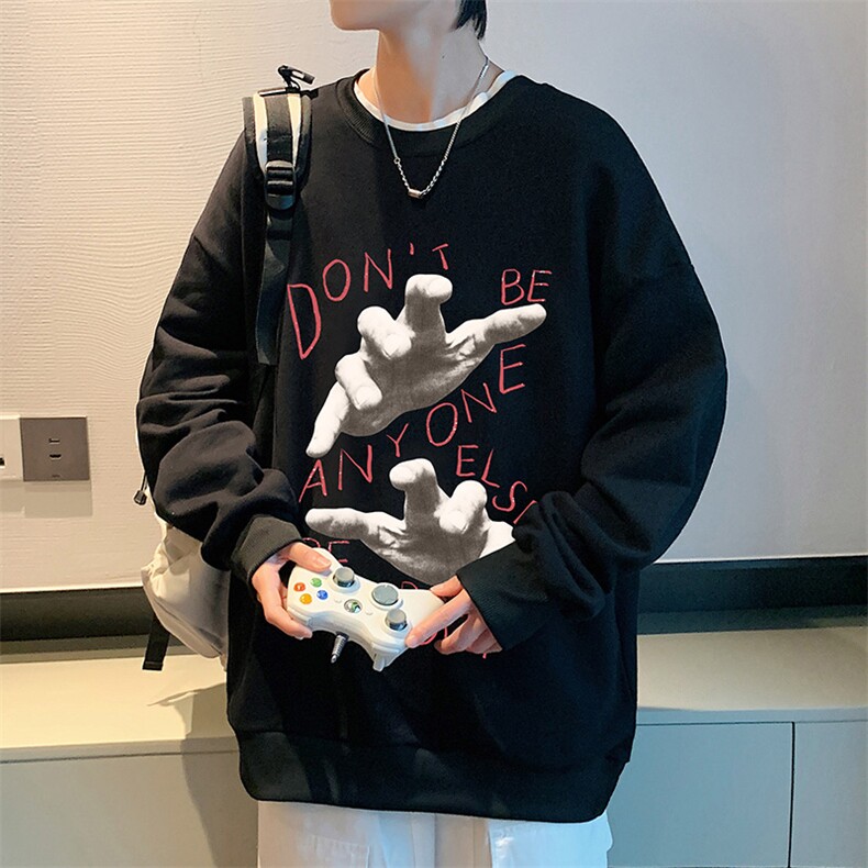 圆领卫衣男超大码胖子肥佬大号长袖t恤S6452-P28,男装卫衣,电商A040