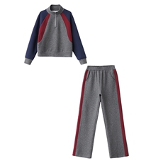 高级感休闲运动套装女春秋两件套2025新款洋气减龄撞色穿搭一整套，女装套装/套裙，梦依杭