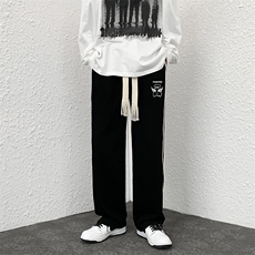 夏季情侣百搭印花休闲裤男大码宽松拖地裤A161-2-K7238-P55，男装休闲裤，电商A161-2