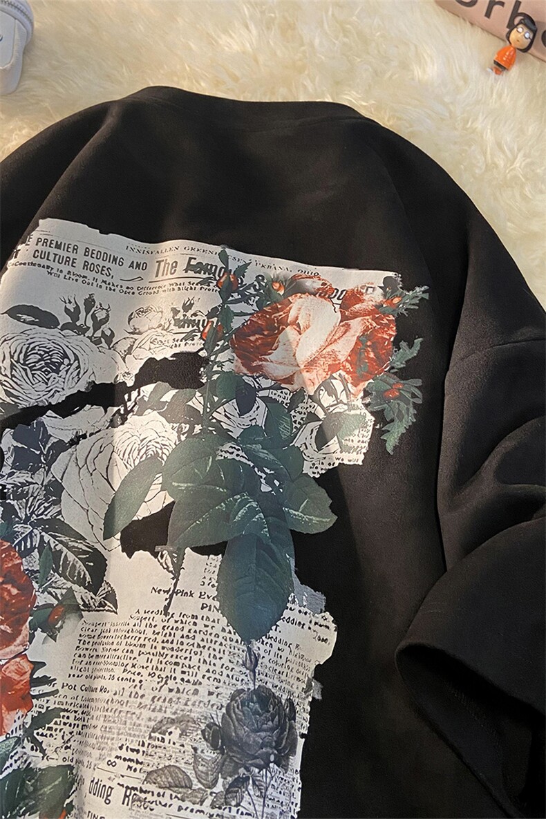 麂皮绒T恤XT3084-TP35控价48美式潮流印花短袖T恤男宽松上衣,男装T恤,电商A102-1