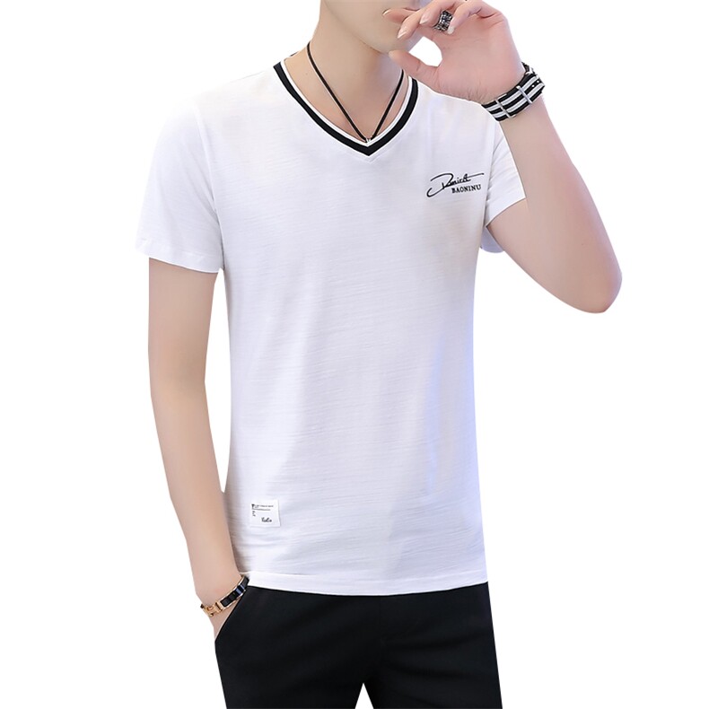 5007短袖t恤2021新款半袖潮V领衣服夏季男装夏装潮流丅恤男,男装T恤,电商D310（原电商305）