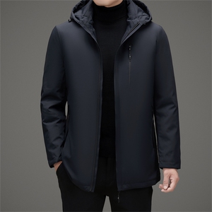 脱卸内胆帽子中年轻薄90绒羽绒服外套男冬款中老年羽绒服大衣