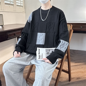 【新品】2025秋冬男士时尚休闲百搭针织毛衣潮流-M083-P50图片