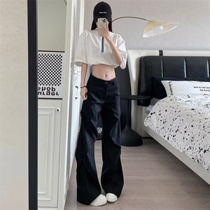 【网图现货】美式宽松复古褶皱直筒西裤K003/特P40图片