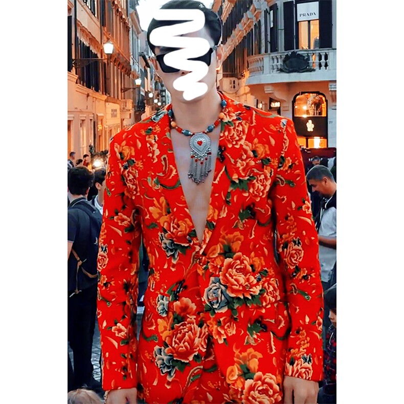 RS1薛之谦同款高质量同花型同款式同颜色大码单上衣西装西服婚庆，男装西服套装，星座115A(原星座507）