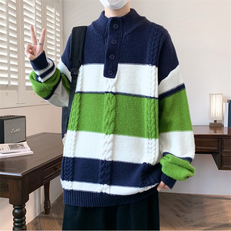 【新品】2025秋冬男士时尚休闲百搭针织连帽毛衣潮流-M243-P63,男装针织衫/毛衣,星座1105-1