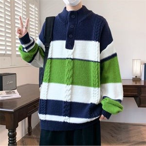【新品】2025秋冬男士时尚休闲百搭针织连帽毛衣潮流-M243-P63图片