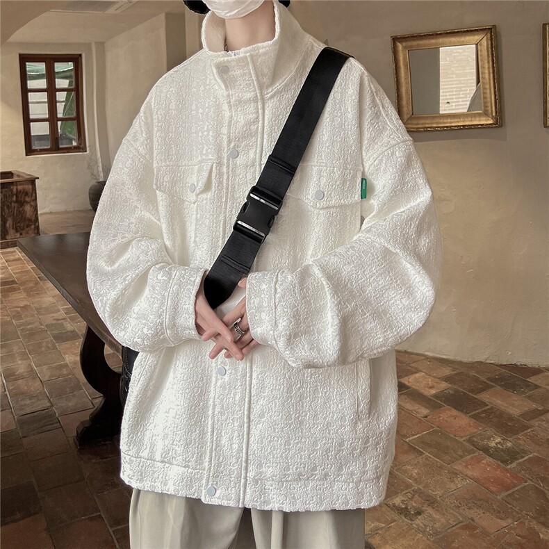 1小香风美式牛仔大皂风百搭大码M-5XL工装夹克男JK8740P125控168，男装夹克，星座226-2