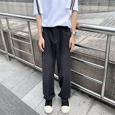 2024夏季新款日系直筒牛仔裤男宽松阔腿休闲百搭长裤子1000P46，男装牛仔裤，星座410-2