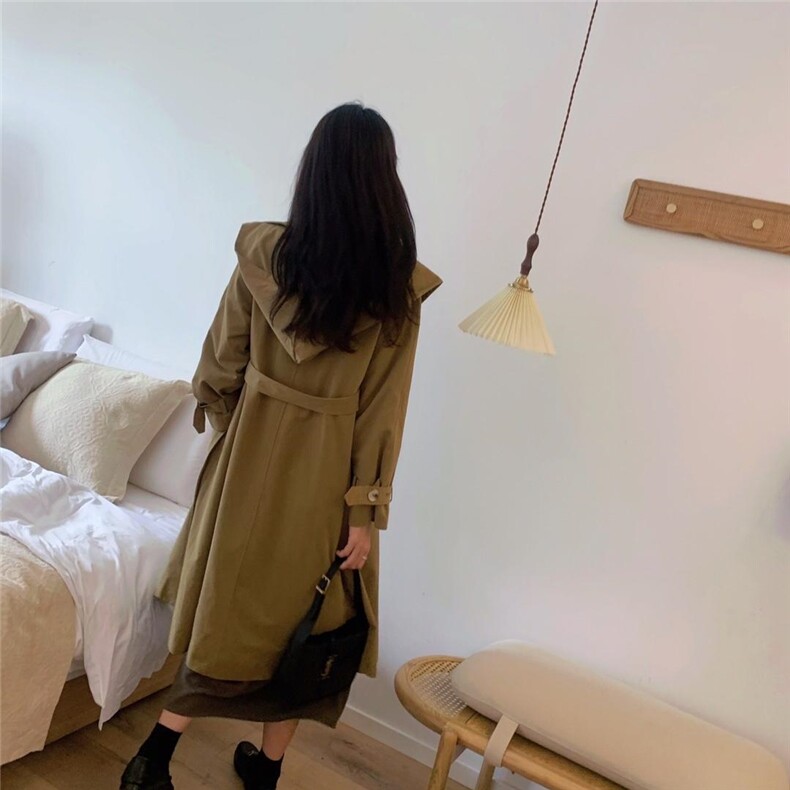 秋款·韩版两穿风衣，女装风衣，郭郭家