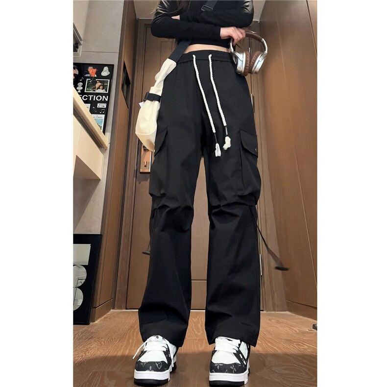 抖音2026春装新款防水冲锋裤宽松工装裤休闲裤子男K10027-P38，男装工装外套，电商A099