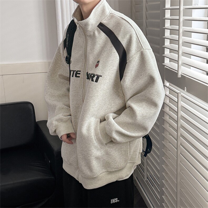 现货新款刺绣立领夹克外套男潮牌时尚休闲上衣A351-AW2518-P110,男装夹克,电商A351