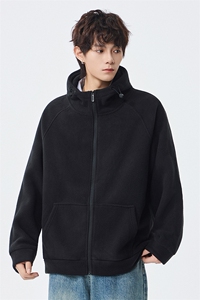 双面奥粒绒400克加绒加厚连帽冬季卫衣男0905-P46 5XL-8XLP52图片