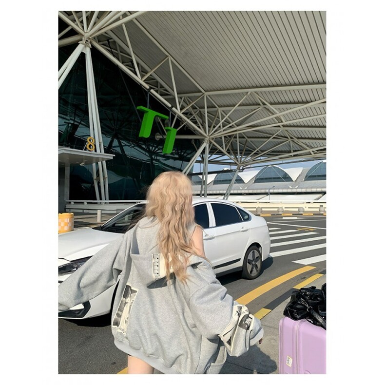 W10596-P58网图现货美式高街连帽印花卫衣外套夹克,男装夹克,星座1608