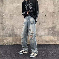牛仔裤男夏季潮大码休闲裤子N371P38，男装牛仔裤，星座1116-2