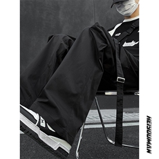 26春款日系潮搭个性垂感裤子都市风街头工装长裤K492TP35控58，男装工装外套，电商A102B