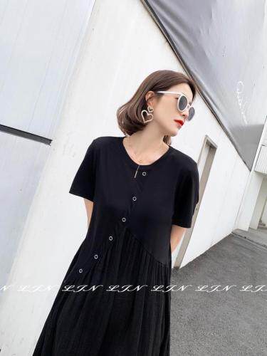 简约大方宽松连体裙，女装，莲佳妮