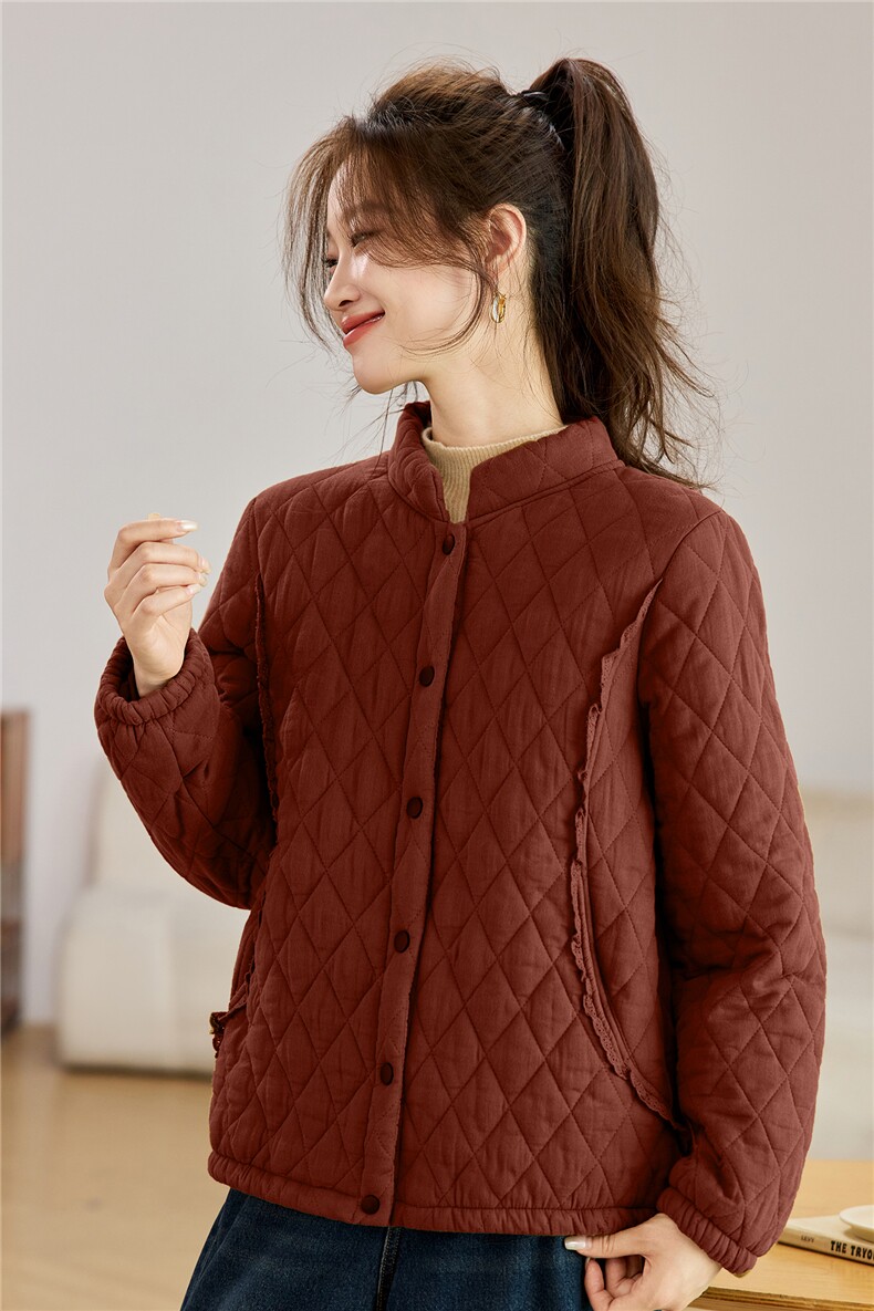叶笙衣82586立领棉衣,女装棉衣/棉服,叶笙衣