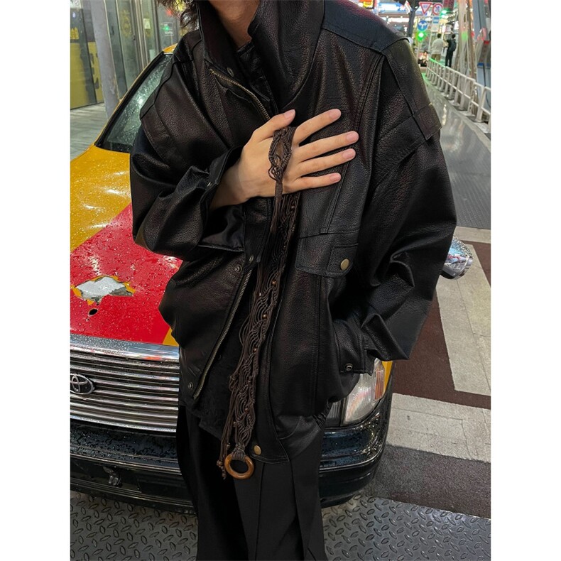 港风文艺夹克男春秋宽松潮流长袖外套,男装夹克,星座716-2