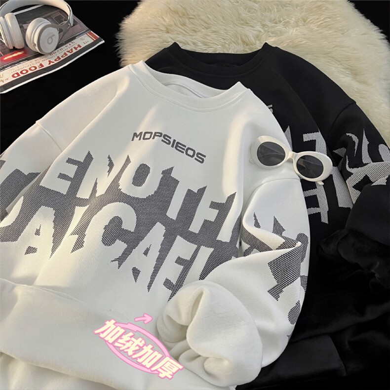 2025HW24558加绒港风摆拍真超绒圆领卫衣M-5XHW24867-特P35，男装卫衣，电商A022