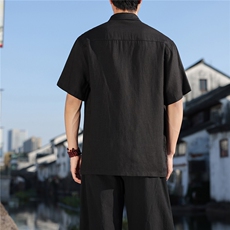 2026夏季新款风天丝莱赛尔纯色T恤宽松大码CS2602，男装T恤，电商A008