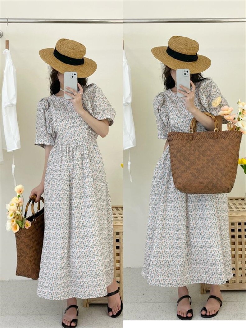 碎花连衣裙现货，女装连衣裙，DAP