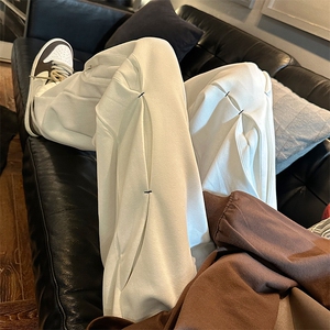 B266-C09-P55 23春季新款设计宽松立体解构休闲长裤图片