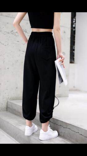 秋季新款抽绳卫裤，女装休闲裤，DCXY 超越