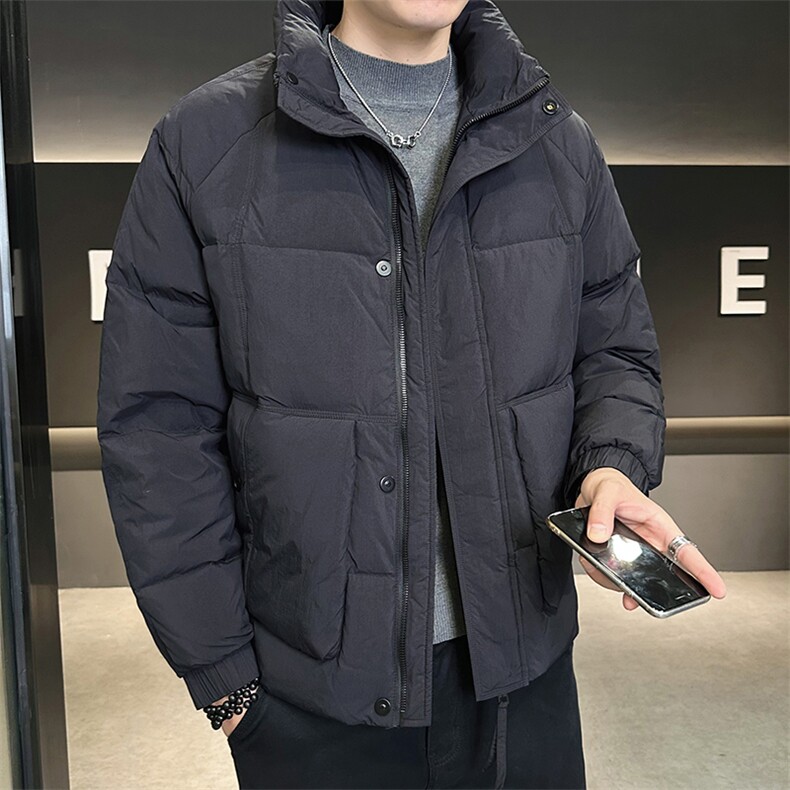 2025冬季店主风立领男士外套轻熟宽松保暖羽绒服YR28602-P185,男装羽绒服,电商A413