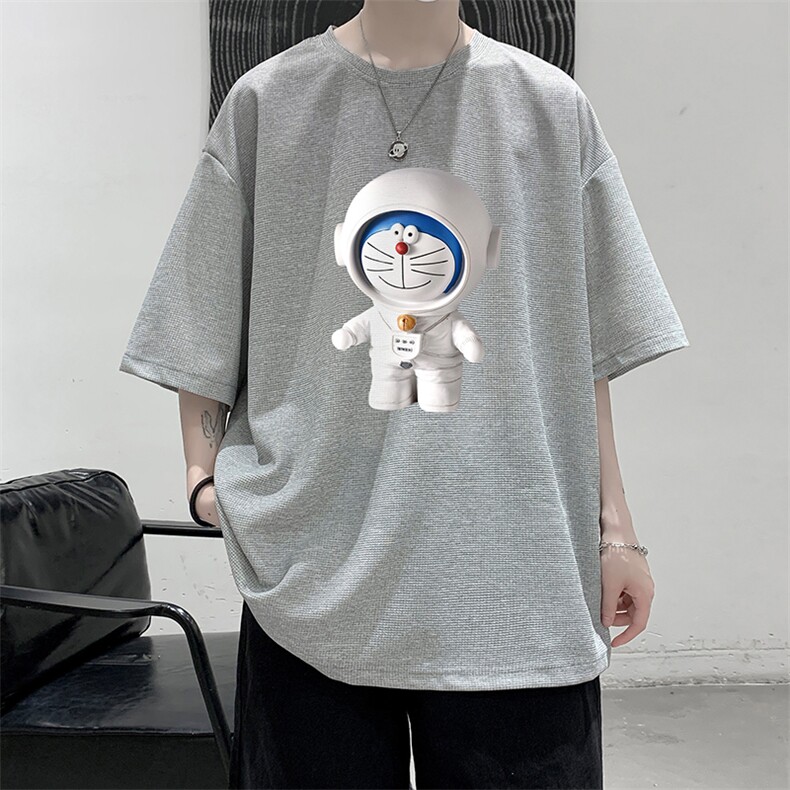 HT73233-P22华夫格t恤男短袖男大码五分袖大皂风,男装T恤,电商A040