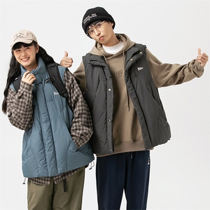 2026冬季新款男日系潮牌立领白鸭绒羽绒服马甲加厚外套YR08-F173图片