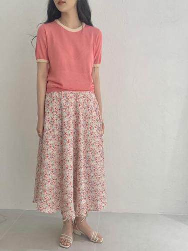 韩版碎花裙大摆裙vj?7593，女装，VERSON