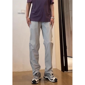石墨灰机能拉链冲锋裤男夏季薄款防水速干冰丝裤显瘦户外运动裤子图片