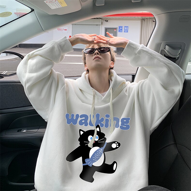 8XL连帽卫衣男大码胖子帽衫大号运动服WY2387-P35加绒款-P40,男装卫衣,电商A040