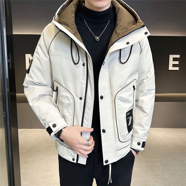 冬季羽绒服男2025新款连帽加厚保暖冲锋衣C317-Y8389-P195,男装夹克,电商C317