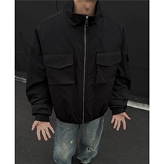 冬季新款多口袋工装立领棉衣外套美式休闲夹棉加厚棉服D393P100，男装棉衣，电商A335-1（原A458）