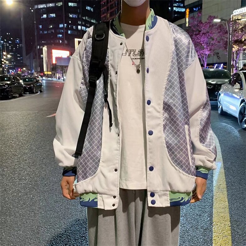 美式潮牌棒球服男秋季情侣宽松运动夹克HY01P65,男装夹克,星座1116-2