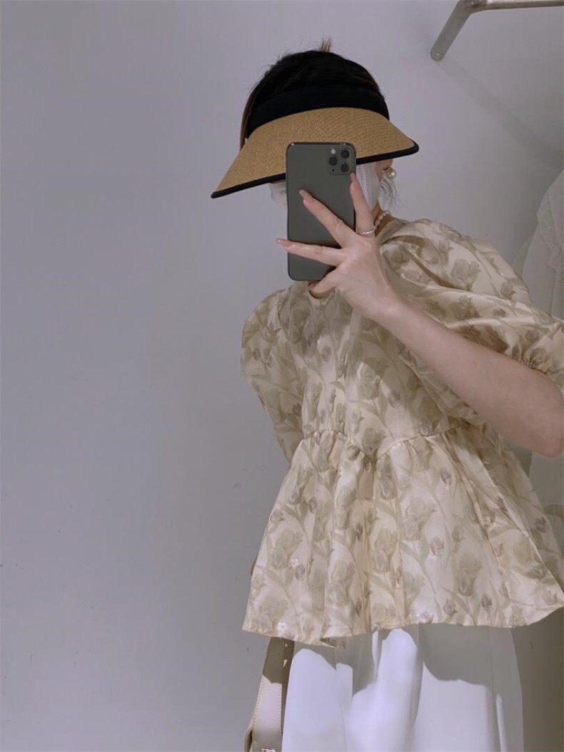 系带娃娃衫，其它，驿谷