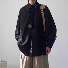 1506/Q3670/P34春季新款衬衫男女学生宽松慵懒风廓形帅气衬衣潮，男装衬衫，星座1506