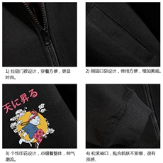 KS21012-P38连帽开衫卫衣男运动外套大码班服砖墙挂拍，男装卫衣，电商A040A