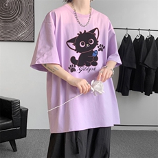 已注册/夏季内景新款休闲大码短袖T恤男潮宽松体恤衫DT00602/P25，男装T恤，电商B316