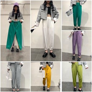 春季新款，韩版休闲卫裤,女装休闲裤,月光水岸