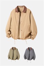 巴恩风夹克男飞行宽松休闲复古时尚美式工装翻领外套秋季，男装夹克，星座914