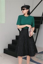 太阳花半裙，女装半身裙，盛歌玛