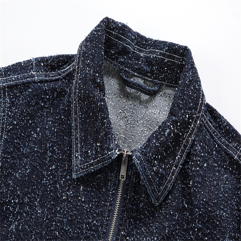 水洗牛仔外套男款春美式痞帅上衣服宽松休闲工装夹克JK1321-P90,男装工装外套,星座1103-3