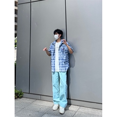25年春季水洗高街vibe直筒宽松阔腿五色牛仔裤NZ2310-P55控78，男装牛仔裤，星座1002-1