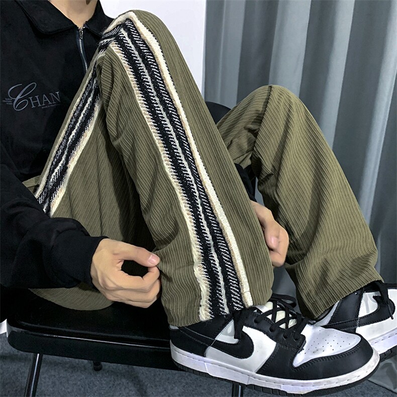 2023秋冬美式高街欧棉绒直筒休闲运动裤货号K682P60,男装休闲裤,电商A063