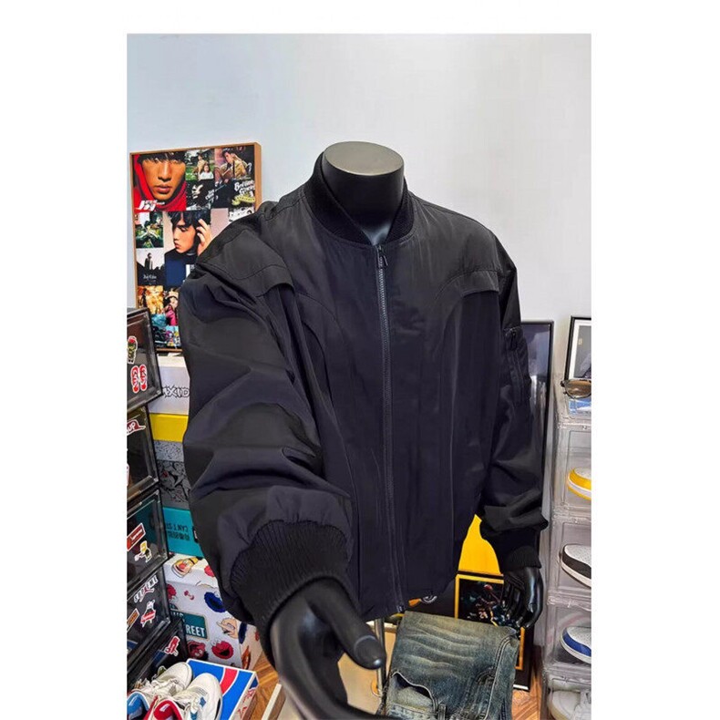 W9428-P68网图现货新款美式复古飞行员夹克时尚工装外套棒球服,男装夹克,星座1608-2