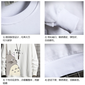 S6150-P35 春季圆领卫衣男大码韩版宽松长袖外套男 网格挂拍图片